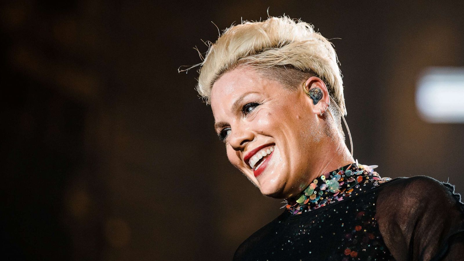 PHOTO: P!nk performs live on stage during day 6 of Rock In Rio Music Festival at Cidade do Rock on October 5, 2019 in Brazil.