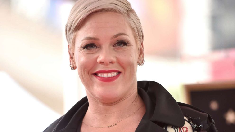 VIDEO: Pink reflects on importance of hard work and embracing individuality in Hollywood Walk Of Fame speech.