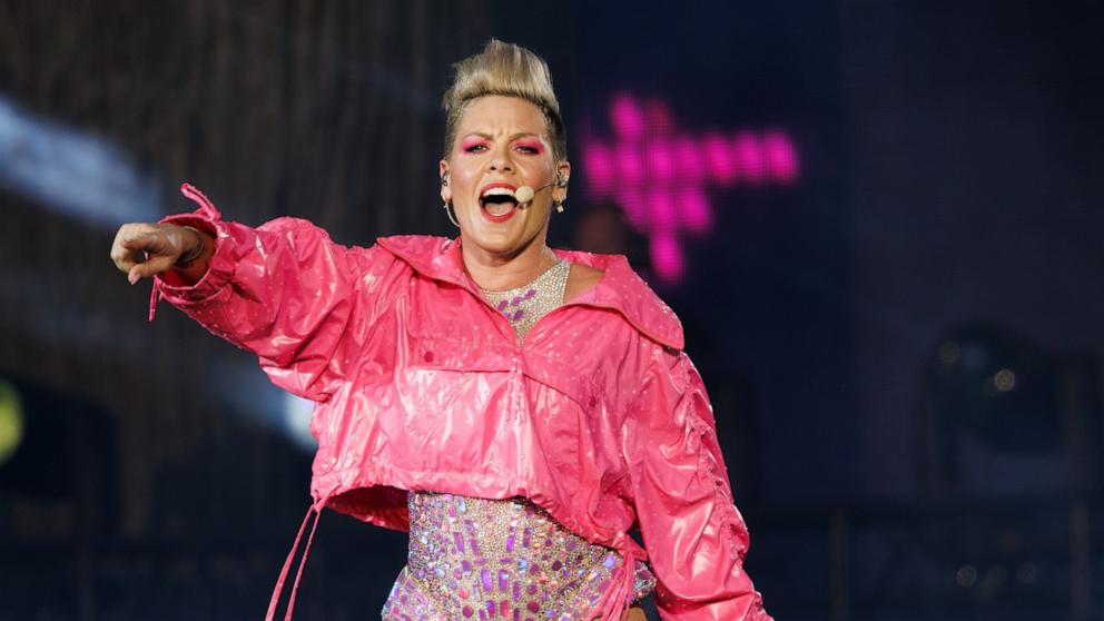 PHOTO: P!NK performs at BST Hyde Park Festival 2023 at Hyde Park, June 24, 2023, in London.