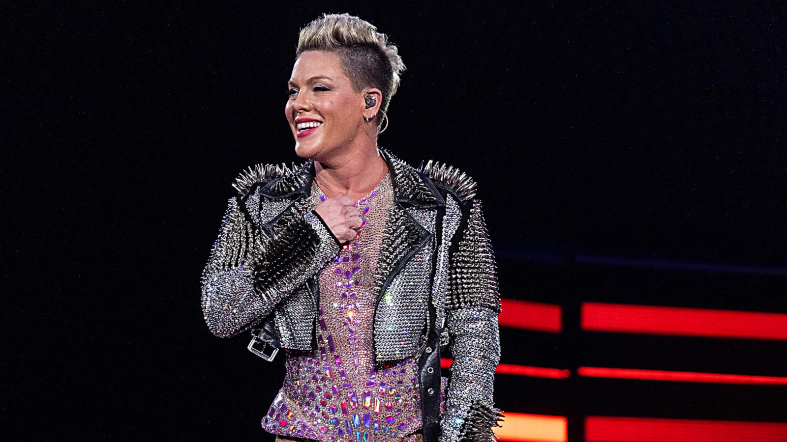 PHOTO: Pink performs at Spectrum Center on Nov. 12, 2023 in Charlotte, N.C.