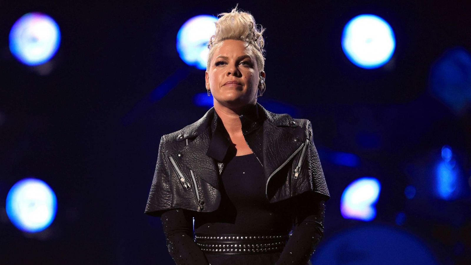 PHOTO: Pink performs on stage for the 2021 Billboard Music Awards, broadcast on May 23, 2021 at Microsoft Theater in Los Angeles, Calif.