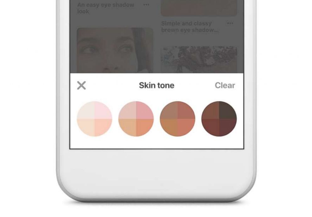 PHOTO: Pinterest is launching a search feature that allows you to filter results by skin tone.