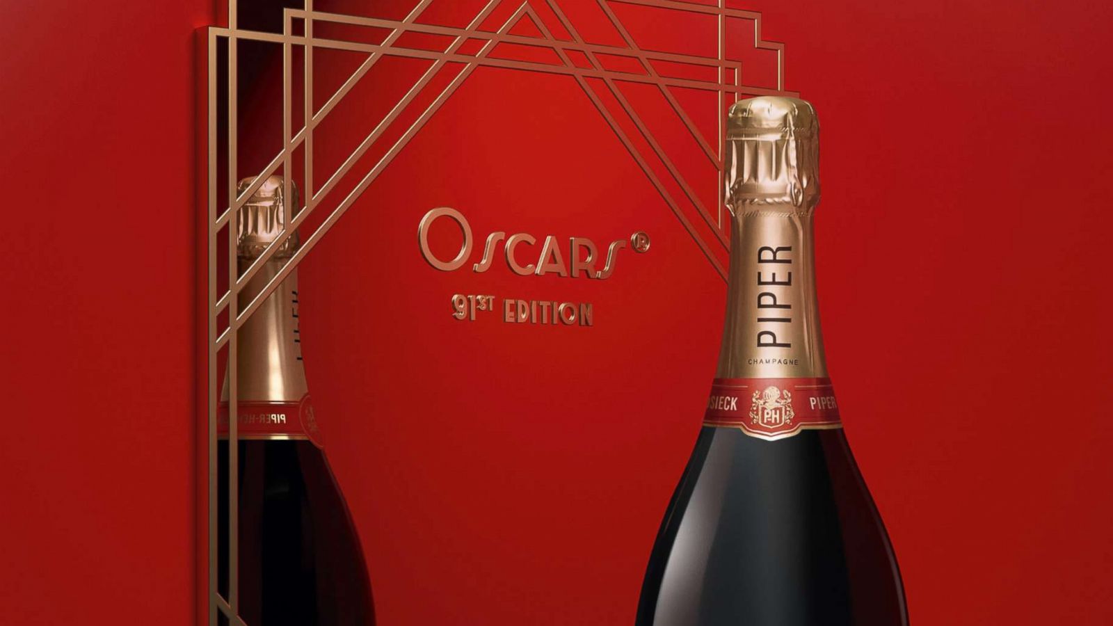 PHOTO: The French Champagne house Piper-Heidsieck created a custom, limited-edition magnum for the 91st Academy Awards.