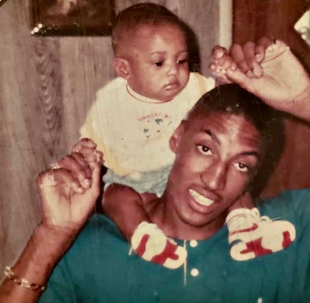 PHOTO: Scottie Pippen shared this photo of him with his firstborn son Antron on Twitter announcing his son's death.