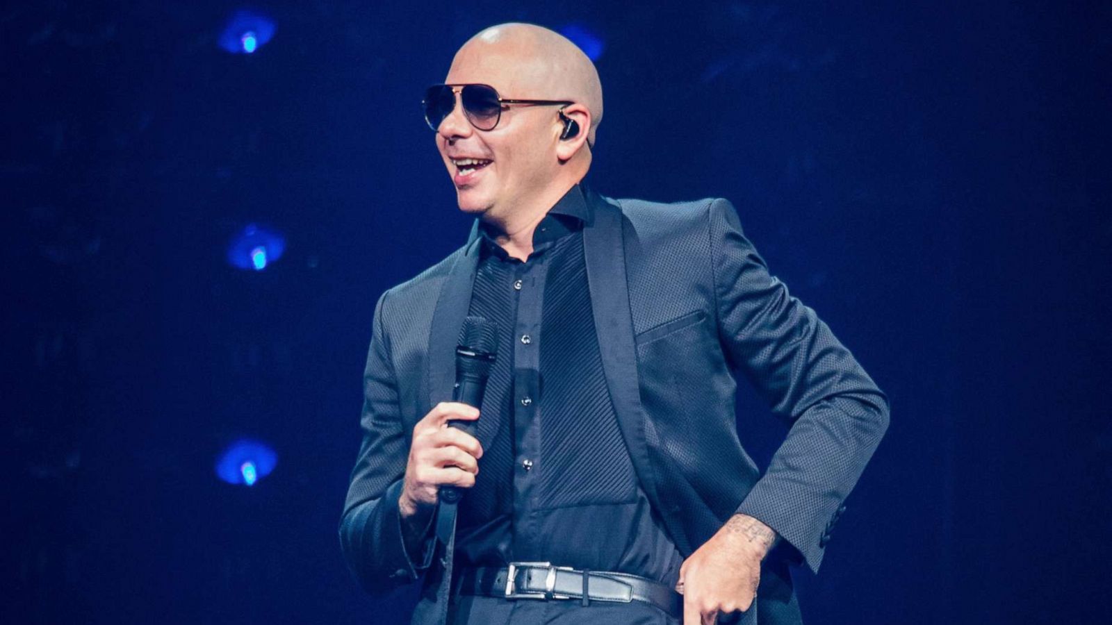 PHOTO: Pitbull performs at The Palace of Auburn Hills on June 28, 2017 in Auburn Hills, Mich.