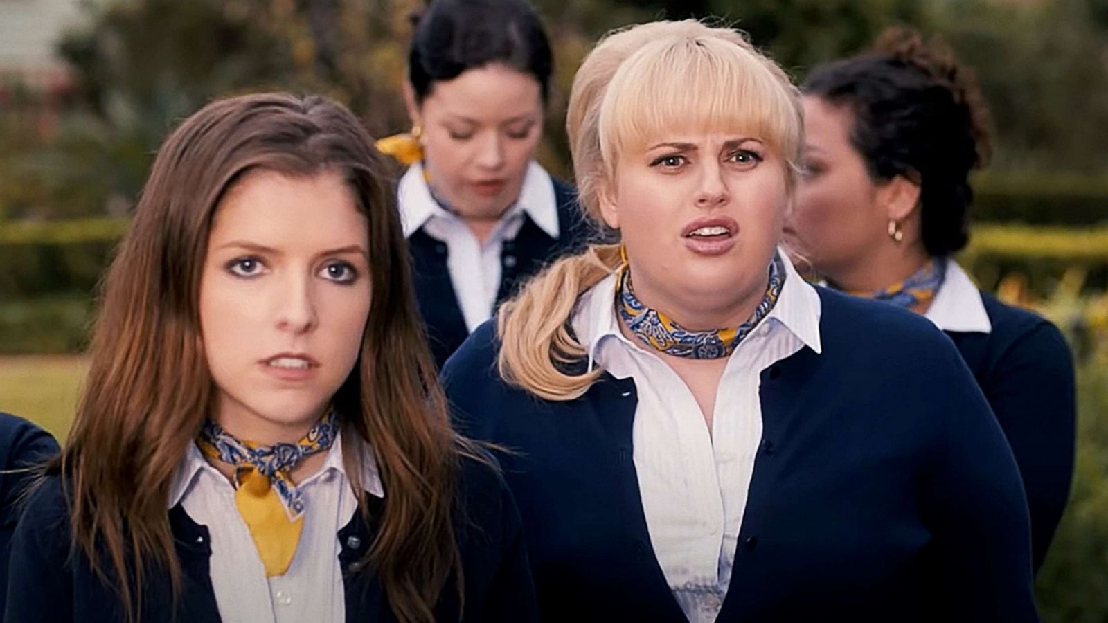 PHOTO: Rebel Wilson and Anna Kendrick in a scene from the movie "Pitch Perfect.