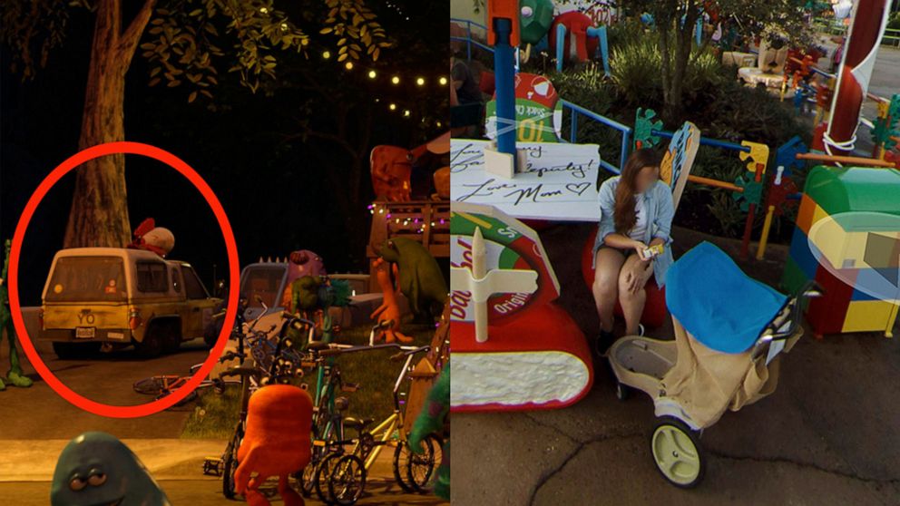 PHOTO: Pixar Easter eggs are hidden in Google Street View imagery of Toy Story Land at Disney's Hollywood studios. 