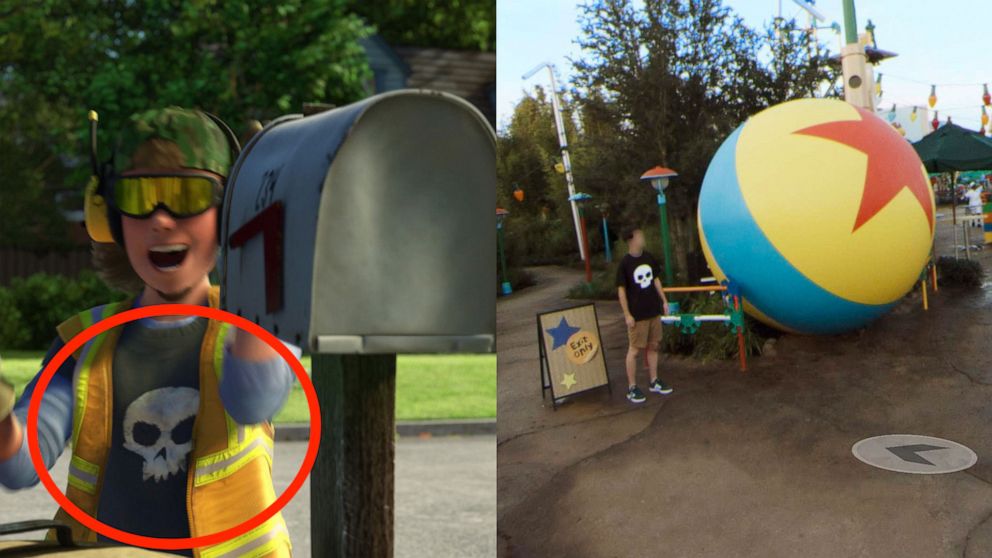 PHOTO: Pixar Easter eggs are hidden in Google Street View imagery of Toy Story Land at Disney's Hollywood studios. 