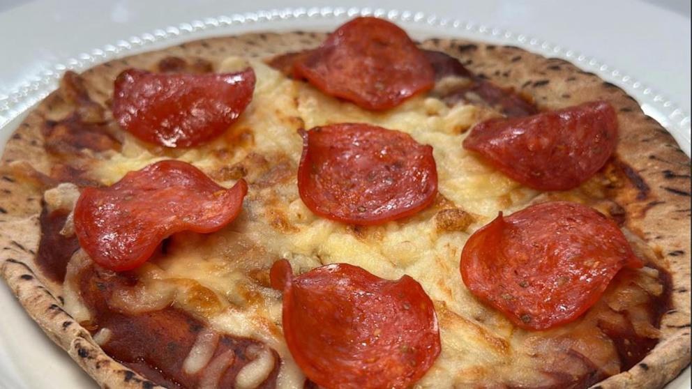 PHOTO: Chris Powell’s stuffed crust pepperoni pizza is pictured here.