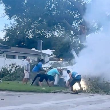 PHOTO: A small plane crashed on July 12 in a residential neighborhood in Pembroke Pines, Florida.