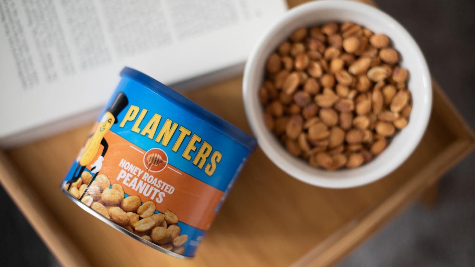 PHOTO: Hormel Foods initiated a voluntary recall on two Planters brand products for honey roasted peanuts and mixed nuts sold in 5 states.