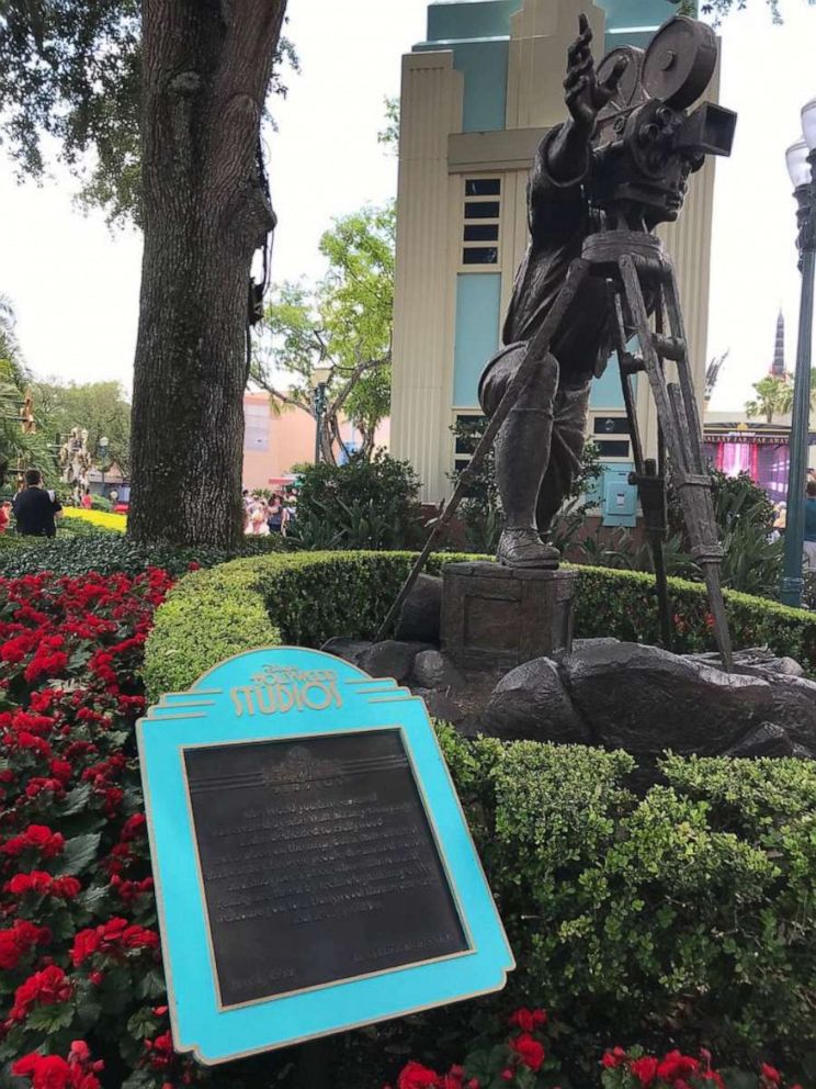 PHOTO: A plaque commemorates the park's opening day on May 1, 1989. 