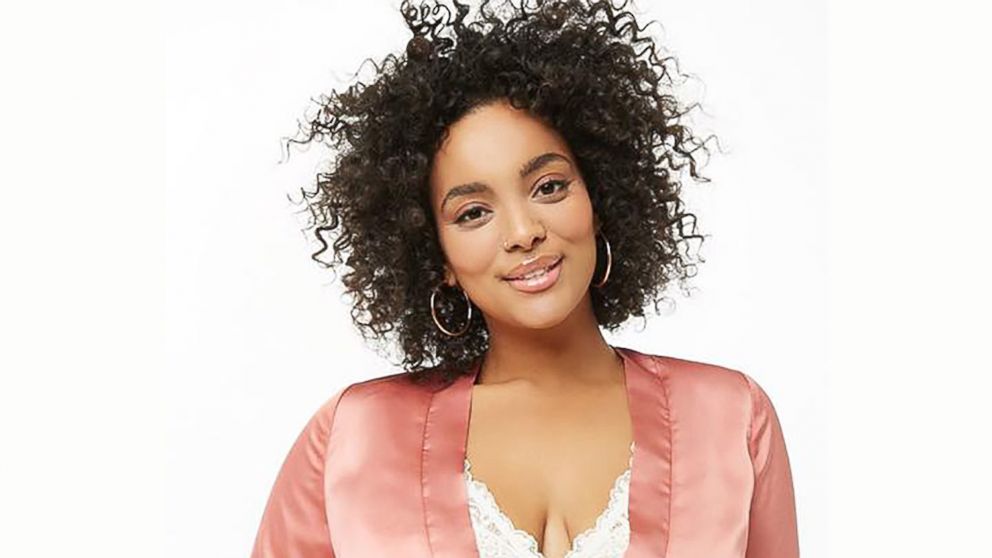 Plus Size Satin Surplice Bodysuit