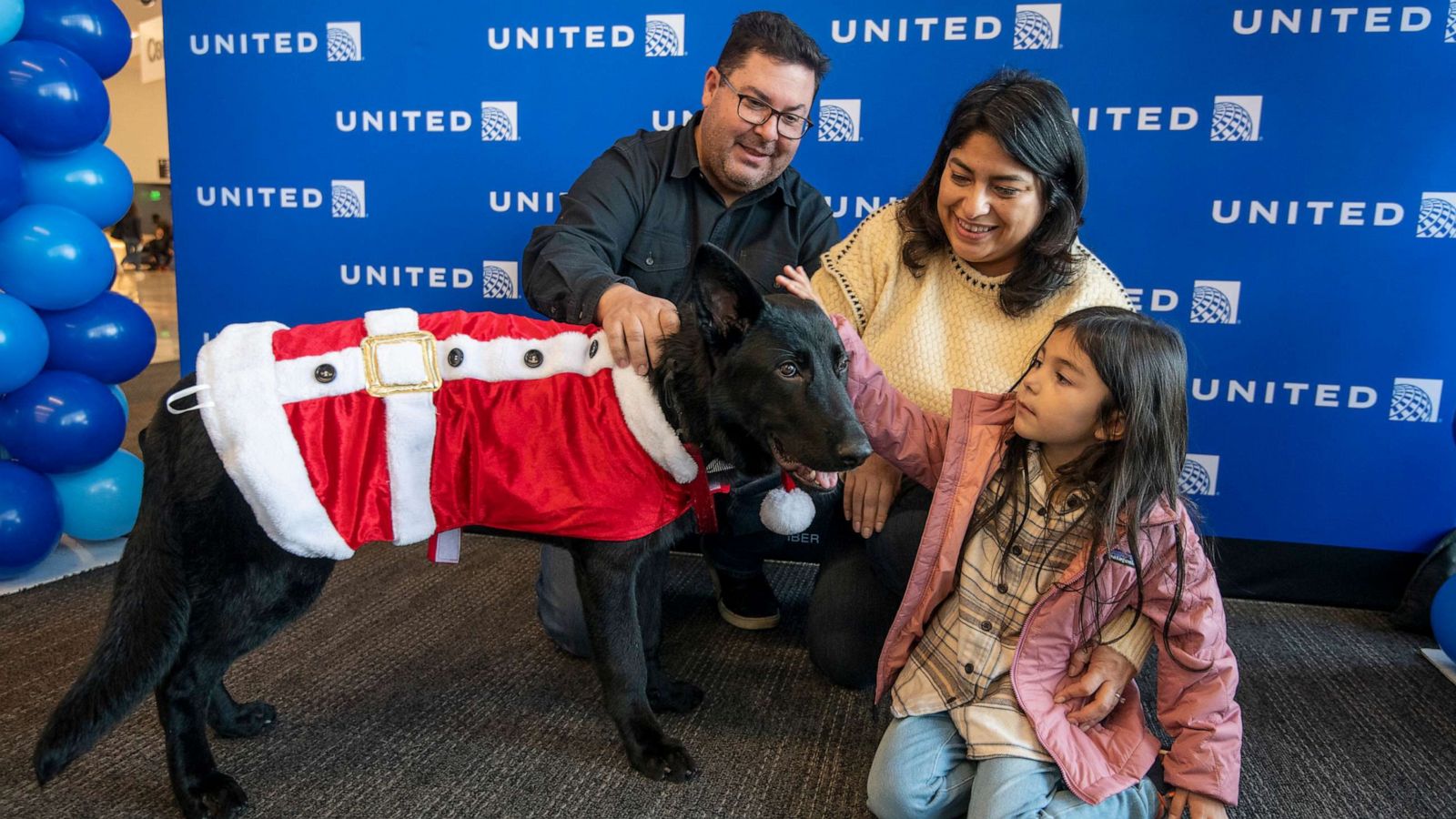 PHOTO: United Airlines Captain William Dale has adopted a dog named Polaris who had been abandoned at San Francisco International Airport.