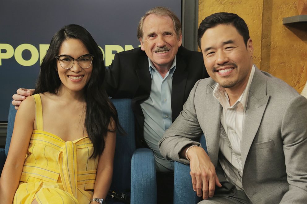 PHOTO: Ali Wong and Randall Park appear on "Popcorn with Peter Travers" at ABC News studios, June 5, 2019, In New York City. 