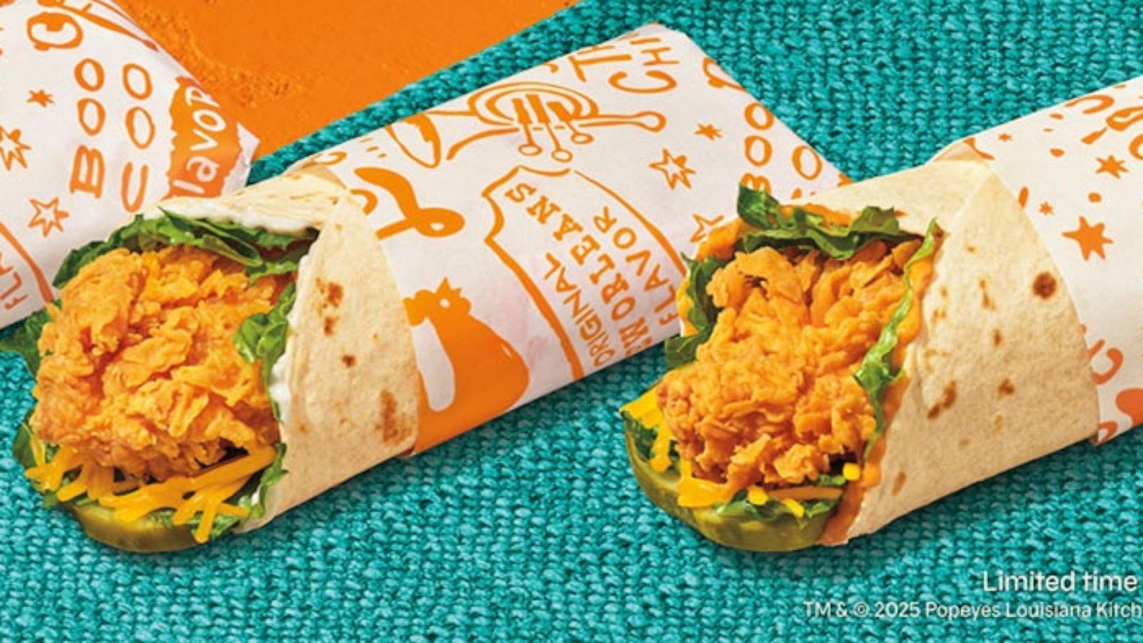 PHOTO: Popeye has introduced new Chicken Wraps which are available for a limited time, while supplies last.