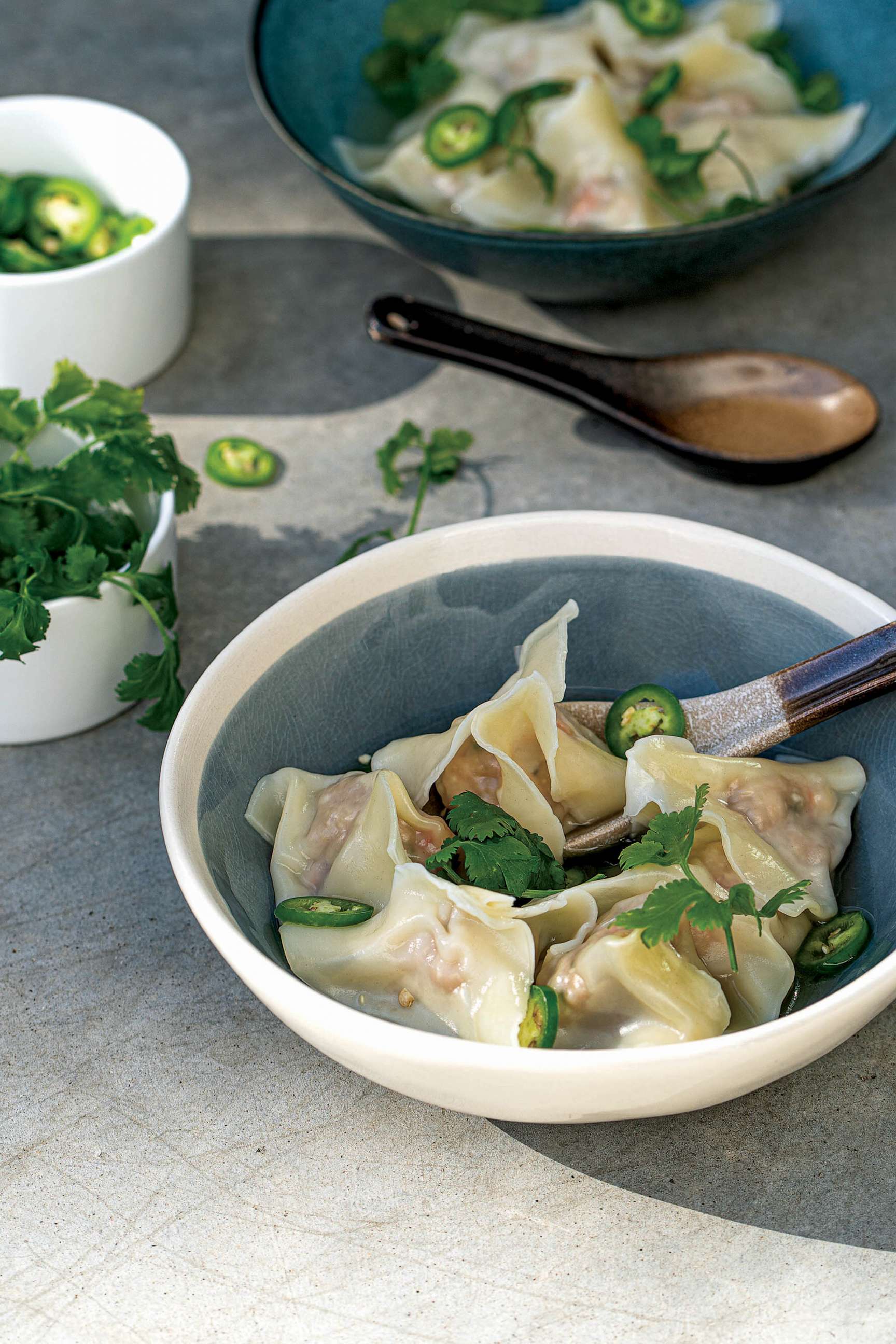 PHOTO: Pork and shrimp wontons from Ronnie Woo's debut cookbook