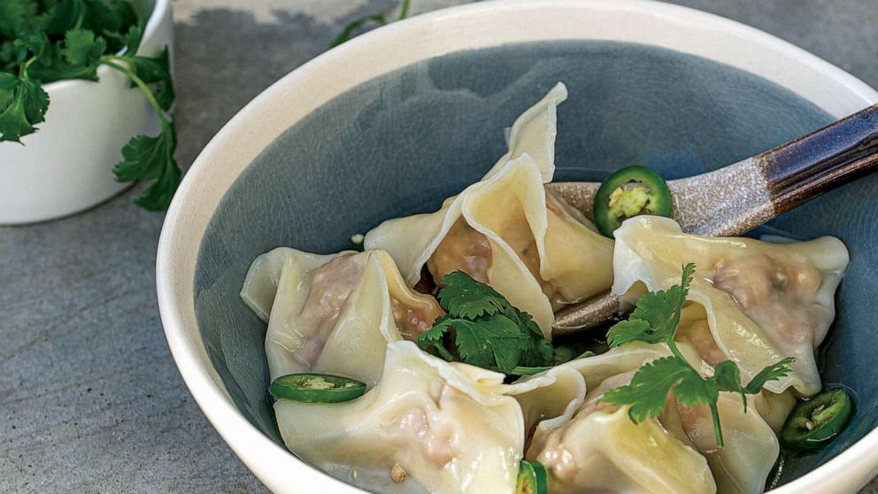 PHOTO: Pork and shrimp wontons from Ronnie Woo's debut cookbook