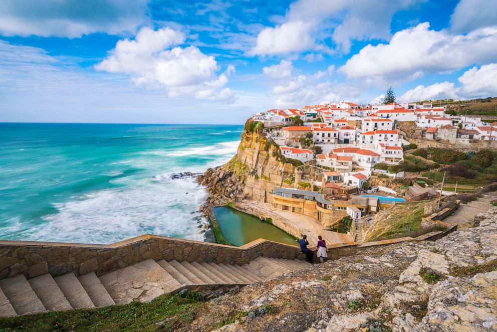 PHOTO: Coastal village of Azenhas do Mar, Colares, Sintra, Lisbon district, Portugal.