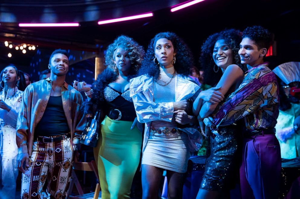 PHOTO: Dyllon Burnside, Hailie Sahar, Mj Rodriguez, Indya Moore and Angel Bismark Curiel appear in the third season of the FX show, "Pose."