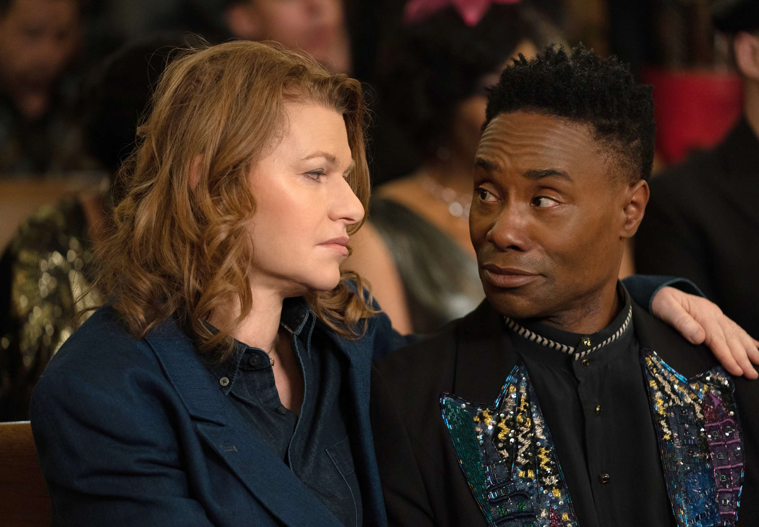 PHOTO: Sandra Bernhard, as Nurse Judy, and Billy Porter, as Pray Tell, in a scene from "Pose."