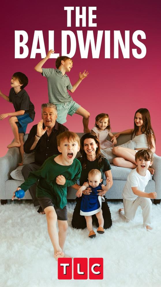 PHOTO: Alec and Hilaria Baldwin announced they will star in a new TLC series with their seven children.