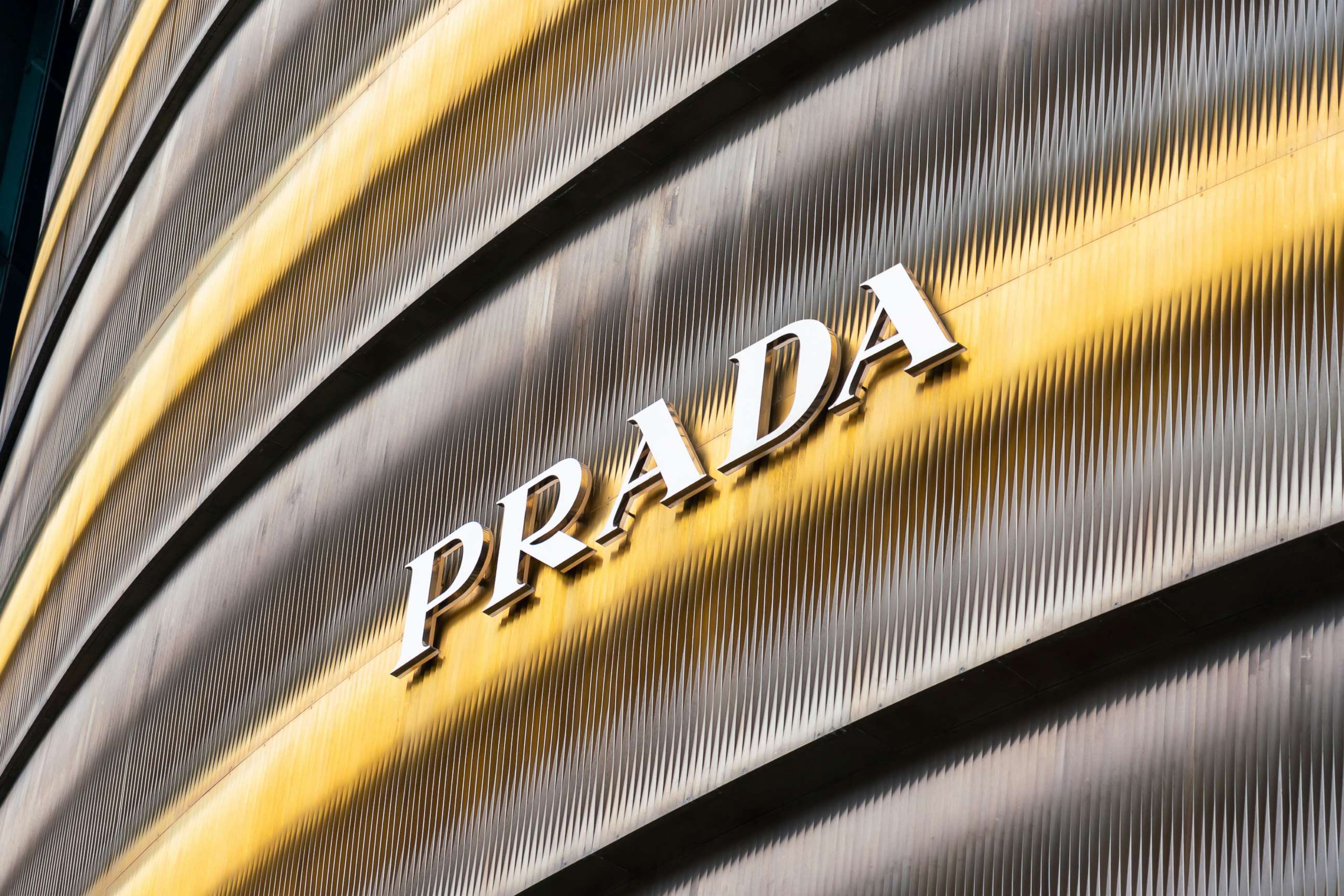 PHOTO: The Prada logo is pictured, July 20, 2019.