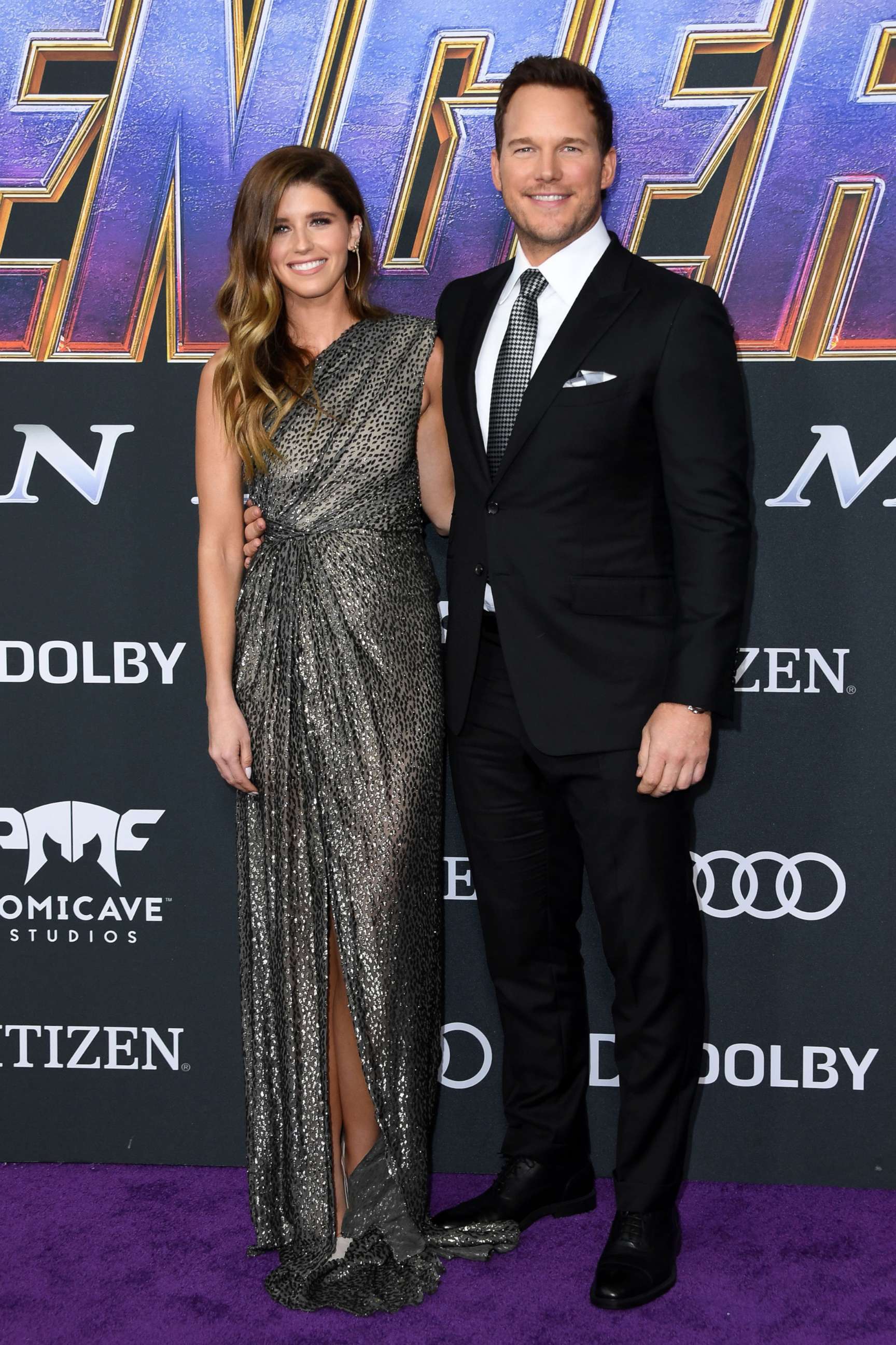 PHOTO: Chris Pratt and Katherine Schwarzenegger arrive for the World premiere of Marvel Studios' "Avengers: Endgame" at the Los Angeles Convention Center on April 22, 2019 in Los Angeles.