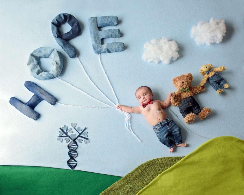 PHOTO: Each baby's accessories are featured prominently in the photos.