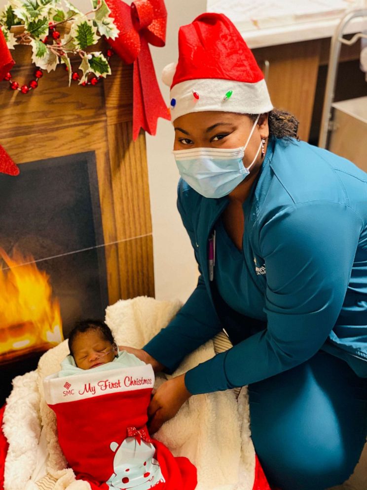 PHOTO: For the preemies and their families who are spending the holidays in the NICU, staff of the HCA Healthcare’s Summerville Medical Center in South Carolina, are going above and beyond to make this season as special as possible.