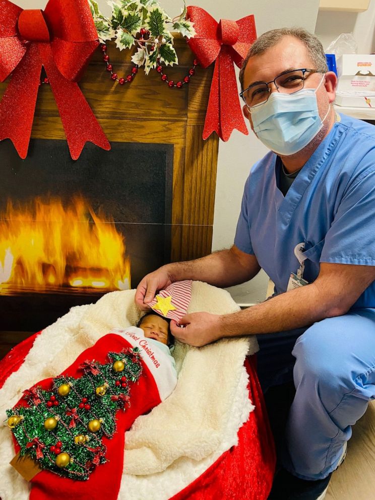 PHOTO: The nurses of HCA Healthcare’s Summerville Medical Center in South Carolina, have created personalized Christmas stockings for preemies.