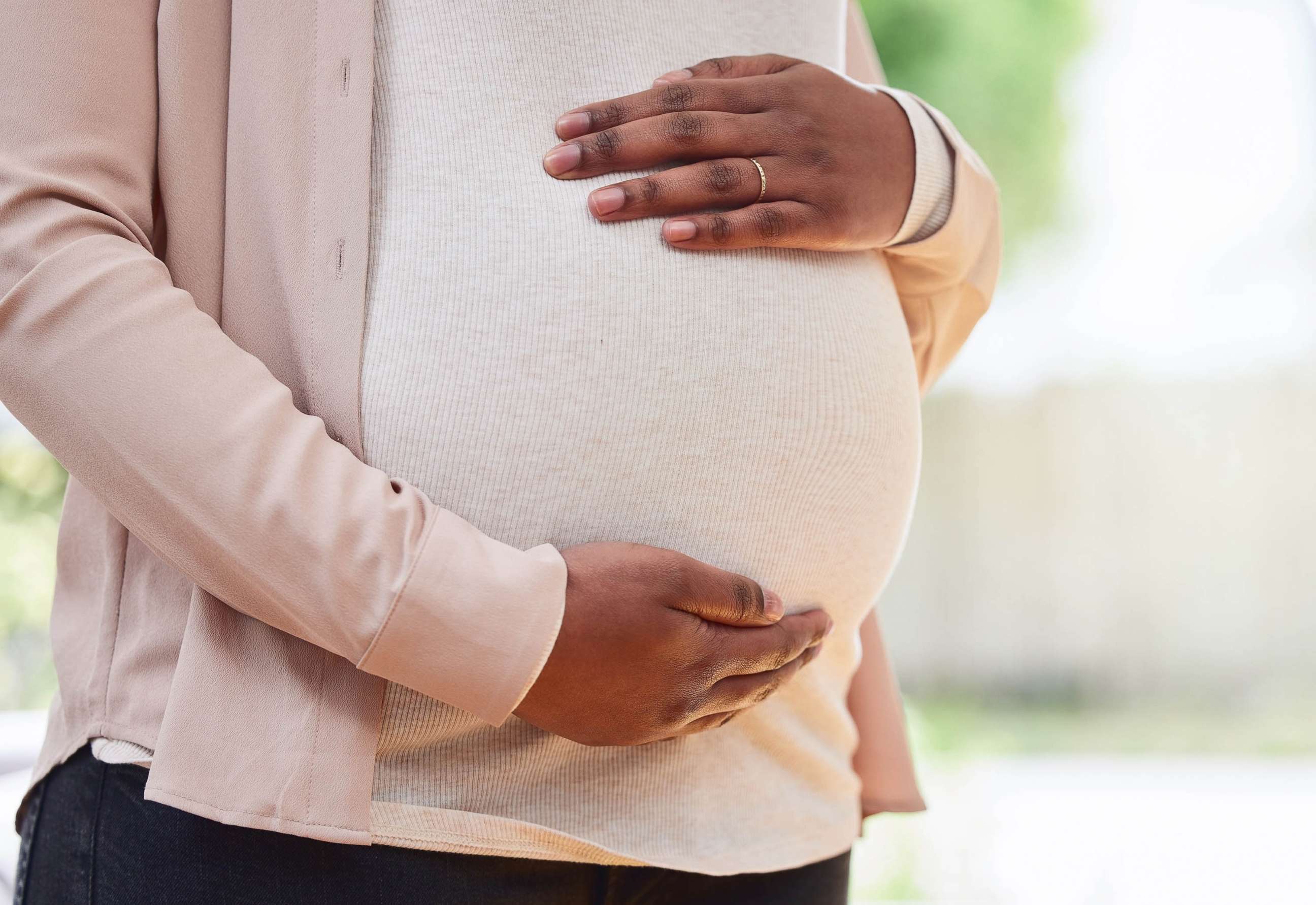 PHOTO: A pregnant woman is seen.