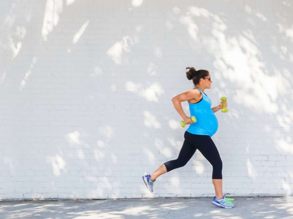 PHOTO: In this file photo, a pregnant woman is shown jogging.