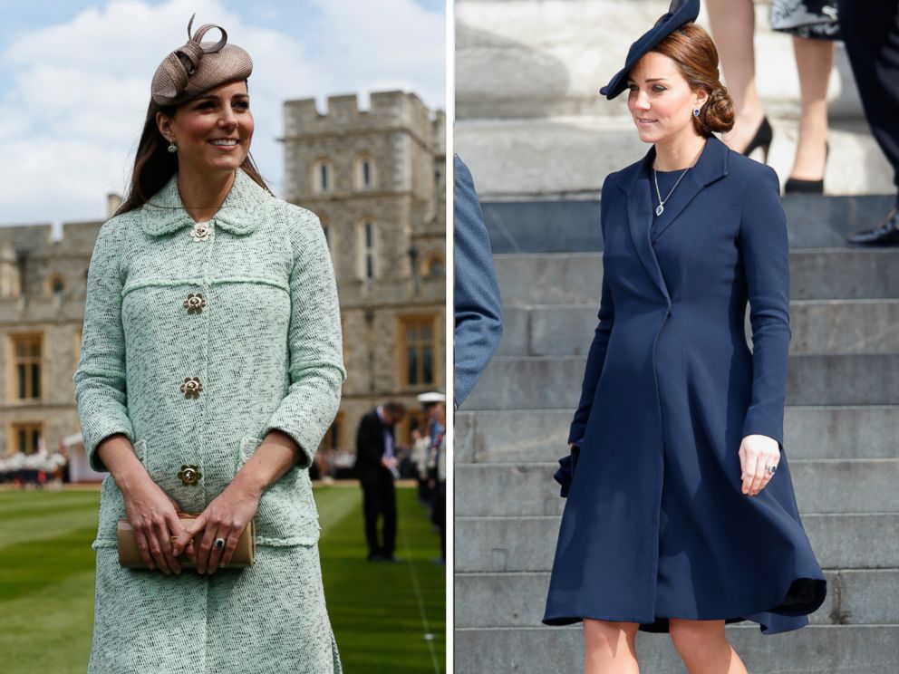 PHOTO: Catherine, Duchess of Cambridge, attends an event at Windsor Castle on April 21, 2013 and an event in London on March 13, 2015.