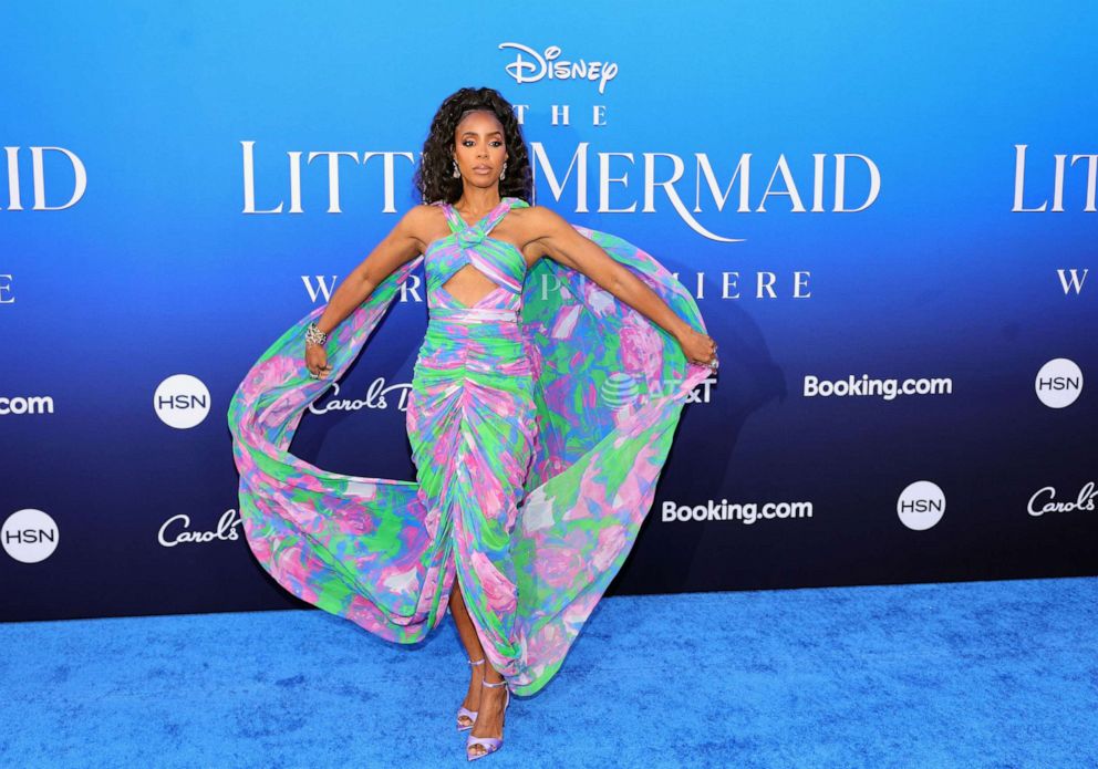 PHOTO: Kelly Rowland attends the world premiere of Disney's "The Little Mermaid" on May 8, 2023 in Hollywood, Calif.