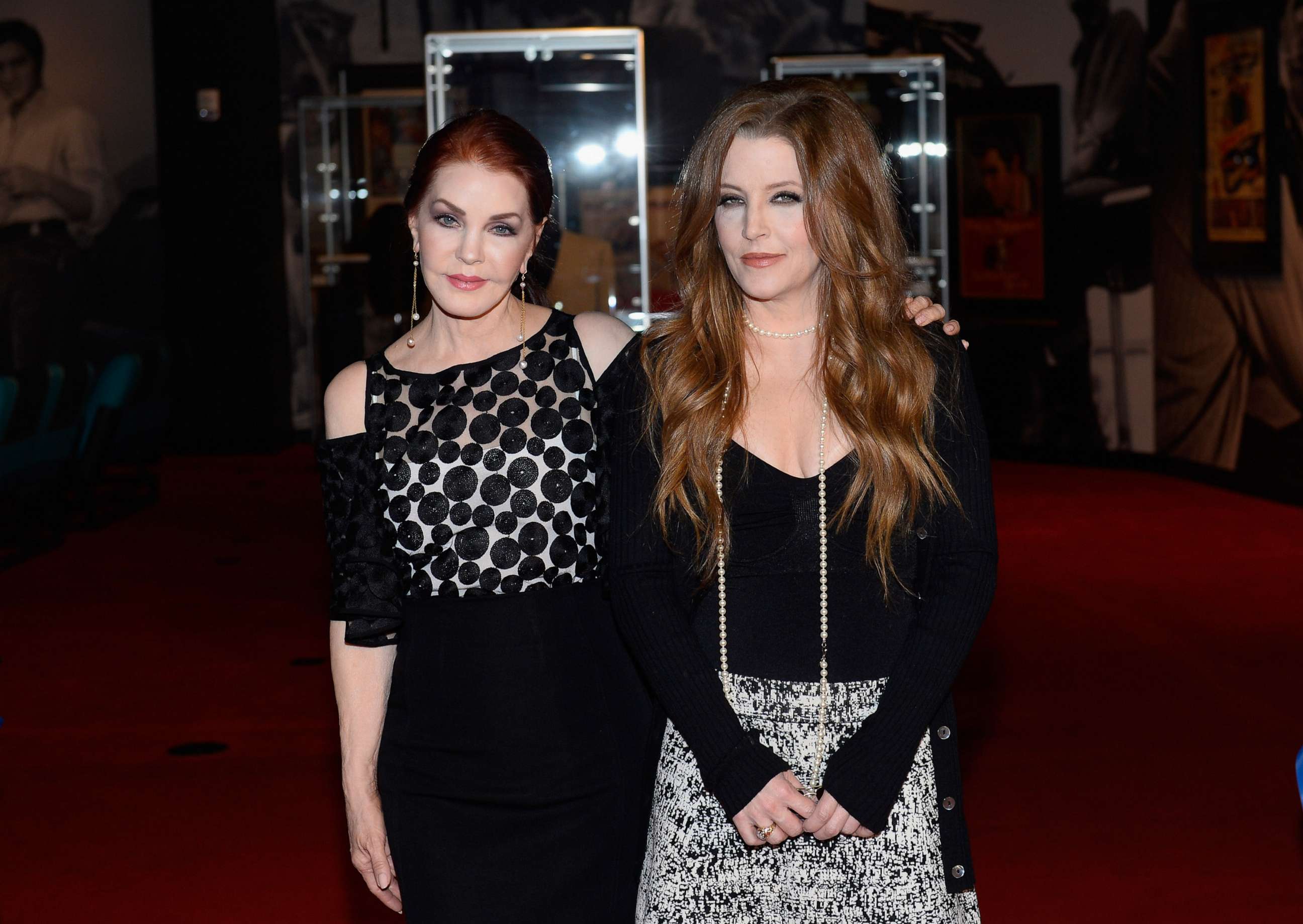 PHOTO: Priscilla Presley and Lisa Marie Presley attend the ribbon-cutting ceremony during the grand opening of "Graceland Presents ELVIS: The Exhibition - The Show - The Experience" at the Westgate Las Vegas Resort & Casino, April 23, 2015, in Las Vegas.