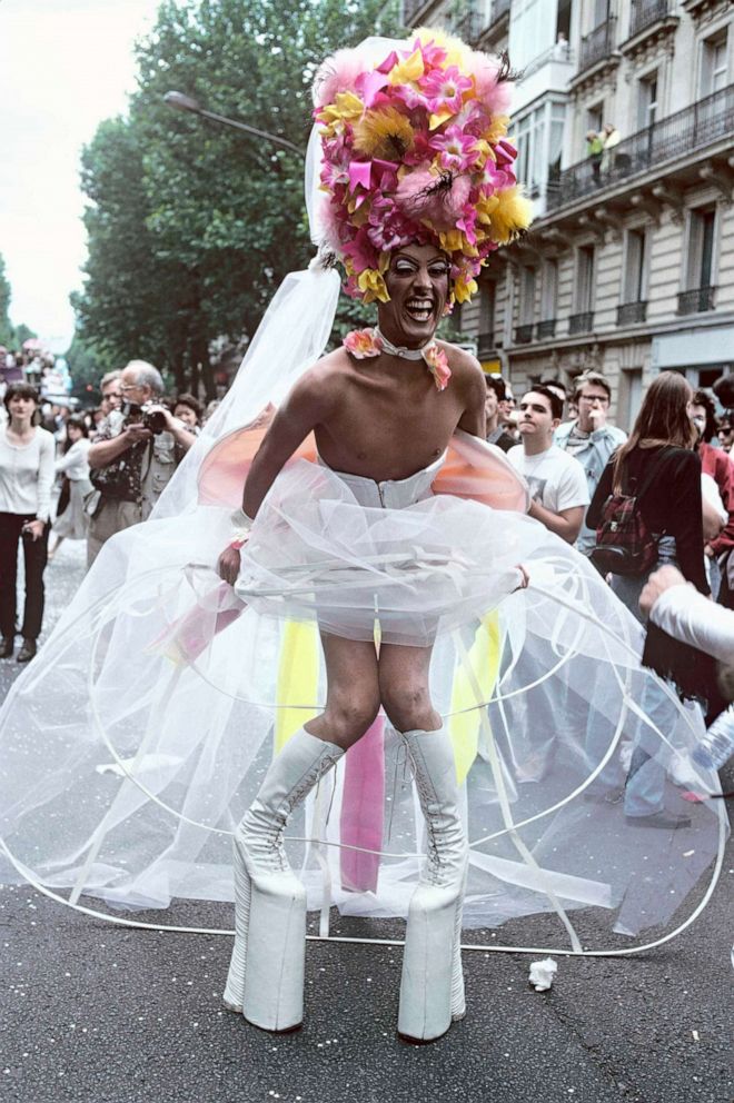 PHOTO: Gay pride in Paris in June, 1996. 