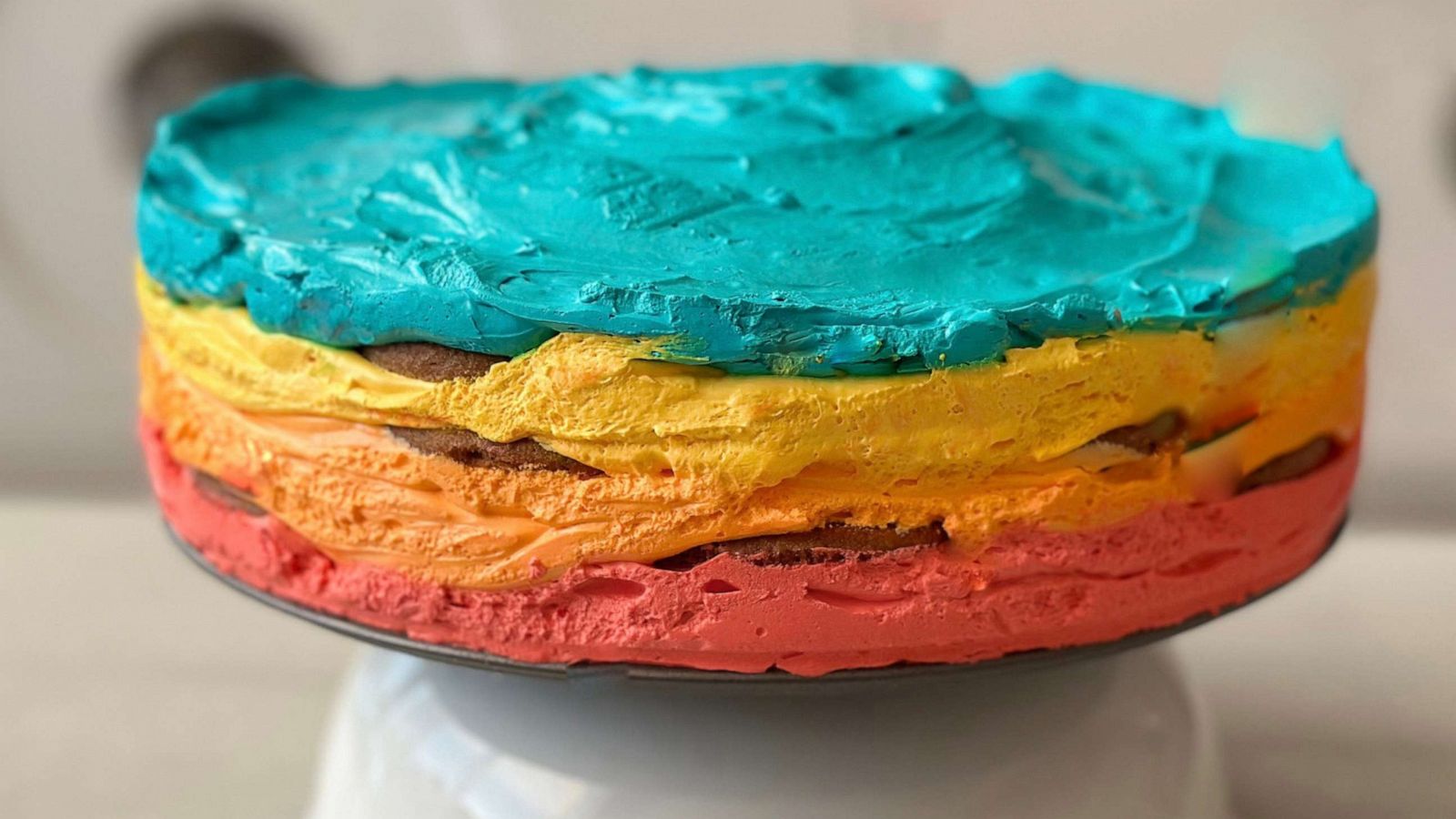 PHOTO: A rainbow icebox cake to celebrate Pride month.