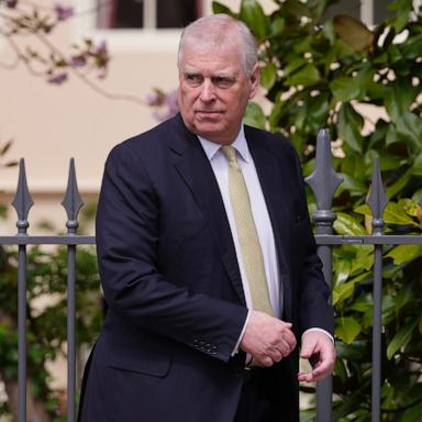PHOTO: In this April 20, 2025, file photo, Prince Andrew leaves after attending the Easter Matins Service at St. George's Chapel, Windsor Castle in Windsor, England. 
