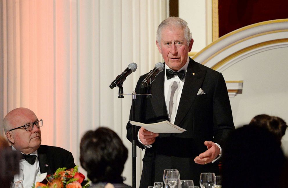 PHOTO: Prince Charles, Prince of Wales makes a speech at Mansion House on March 12, 2020 in London.