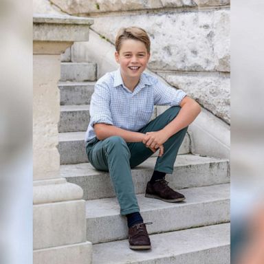 PHOTO: Britain's Prince George poses in this undated handout picture issued by Kensington Palace ahead of his tenth birthday, in Windsor, Britain, released, July 21, 2023.