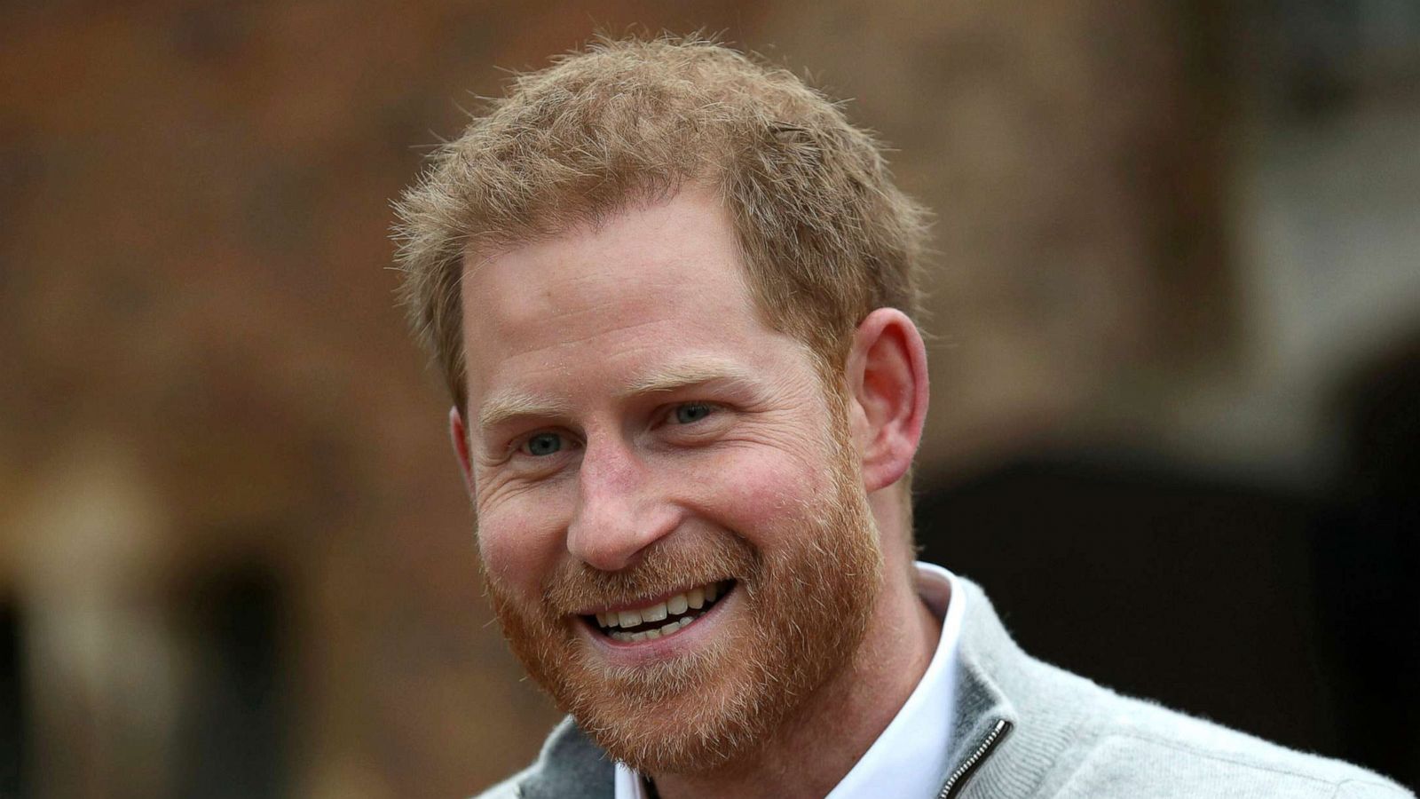 PHOTO: Prince Harry, The Duke of Sussex speaks to the press at Windsor Castle in England on May 6, 2019 after the Duchess of Sussex gave birth to a baby boy.