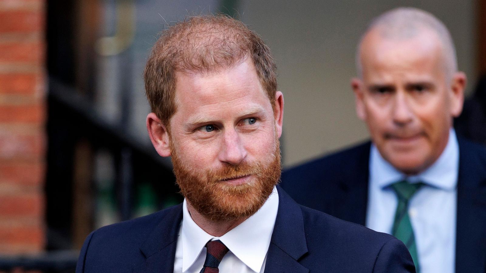 PHOTO: Britain's Prince Harry departs the High Court in London, April 9, 2025.