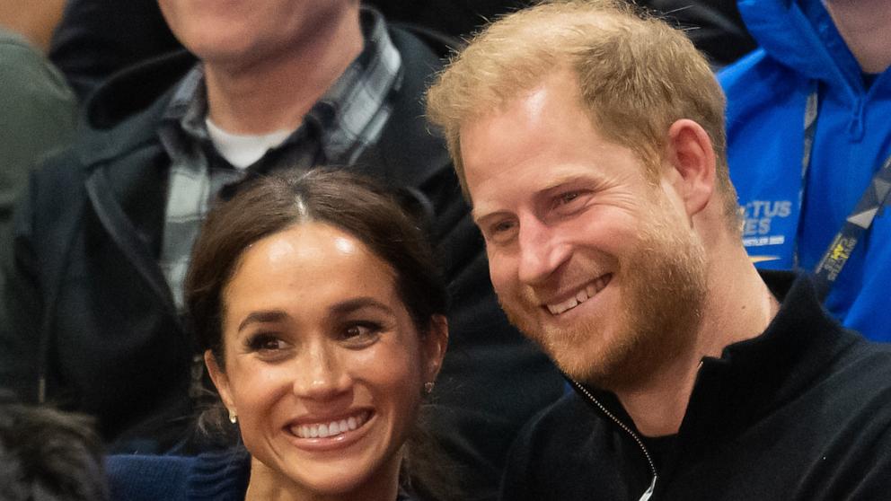 PHOTO: Prince Harry, Duke of Sussex and Meghan, Duchess of Sussex attend the Wheelchair Basketball final between USA and Israel during day one of the 2025 Invictus Games, Feb. 9, 2025 in Vancouver, British Columbia. 