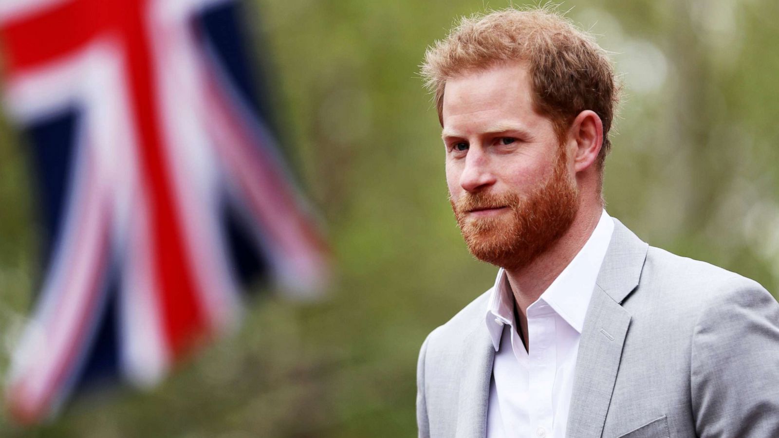 PHOTO: Prince Harry, Duke of Sussex is seen during the Virgin Money London Marathon at United Kingdom, April 28, 2019, in London.