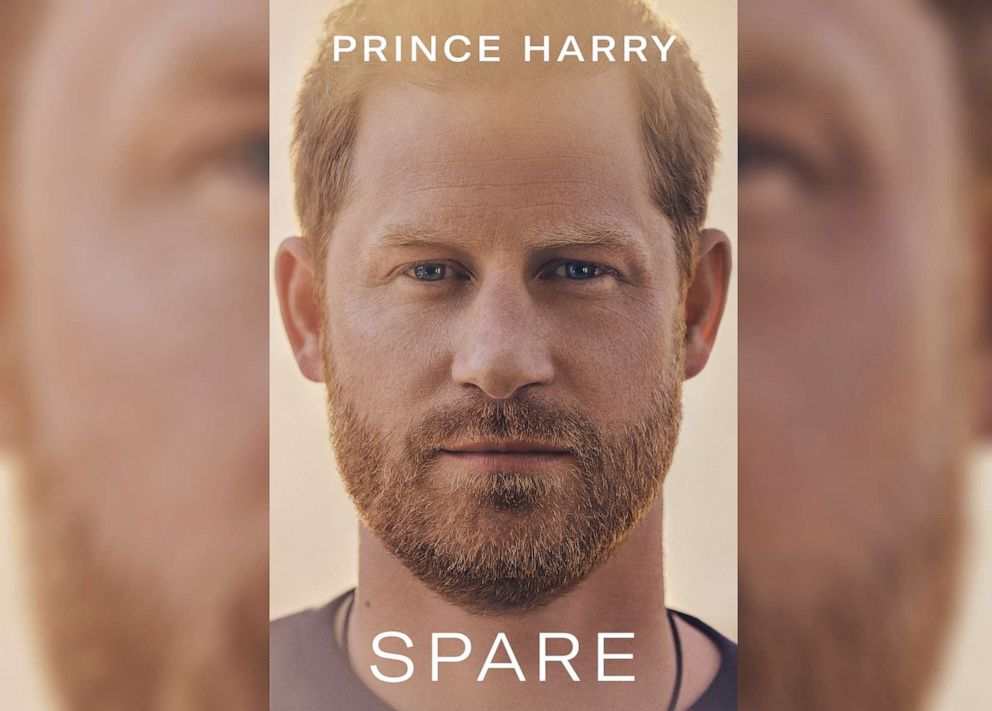 PHOTO: Cover of the book 'Spare' by Prince Harry.