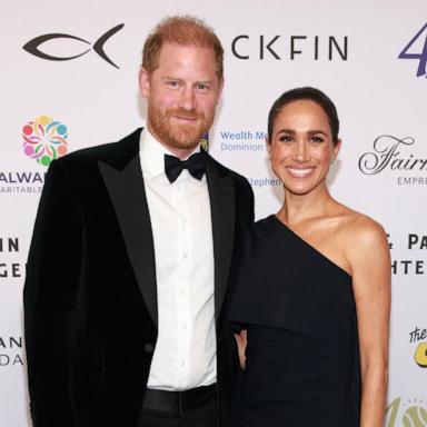 PHOTO: Prince Harry, Duke of Sussex and Meghan, Duchess of Sussex attend the David Foster Foundation 40th Anniversary Celebration on Aug. 7, 2026, in Victoria, British Columbia. 