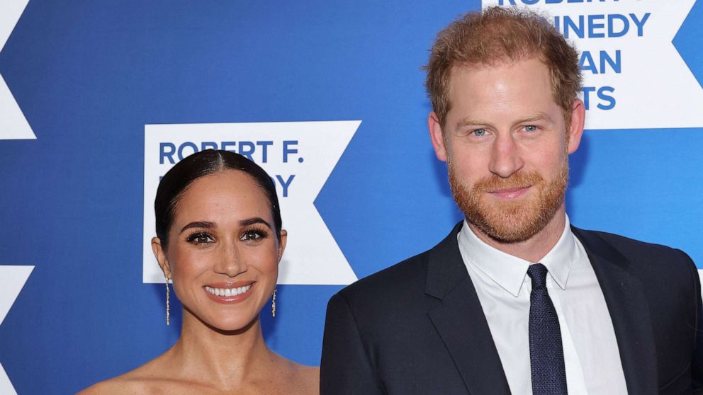 PHOTO: Meghan, Duchess of Sussex and Prince Harry, Duke of Sussex attend the 2022 Robert F. Kennedy Human Rights Ripple of Hope Gala at New York Hilton, Dec. 6, 2022, in New York City.