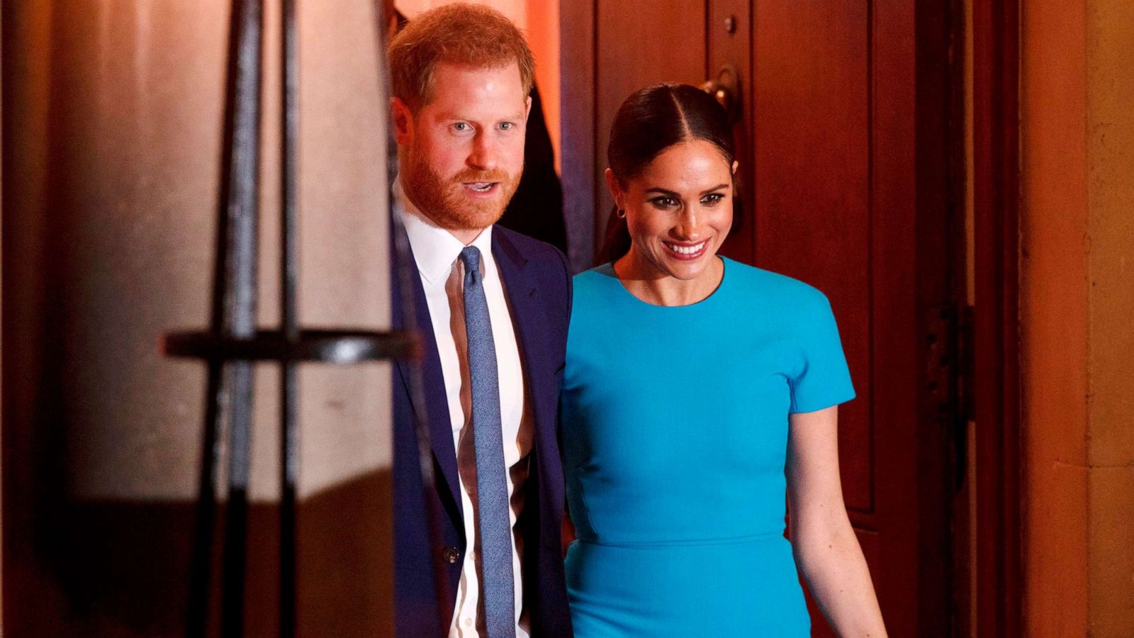 PHOTO: Prince Harry and Meghan Markle, the Duke and Duchess of Sussex, leave after attending the Endeavour Fund Awards in London, March 5, 2020