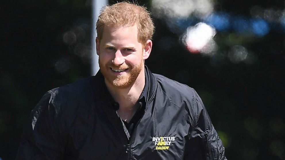 PHOTO: Prince Harry on a bicycle ride launching The fifth Invictus Games, May 9, 2019.